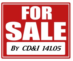 Sale red sign with copy space